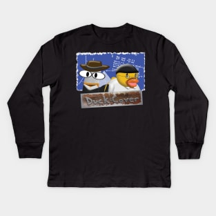 Duck and Cover Opposites Kids Long Sleeve T-Shirt